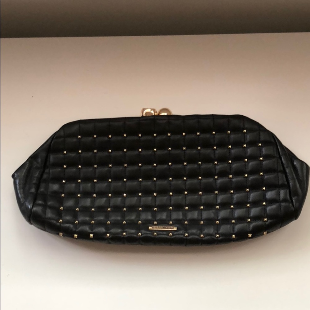 [Rebecca Minkoff] KISS Lock Clutch Leather Studs